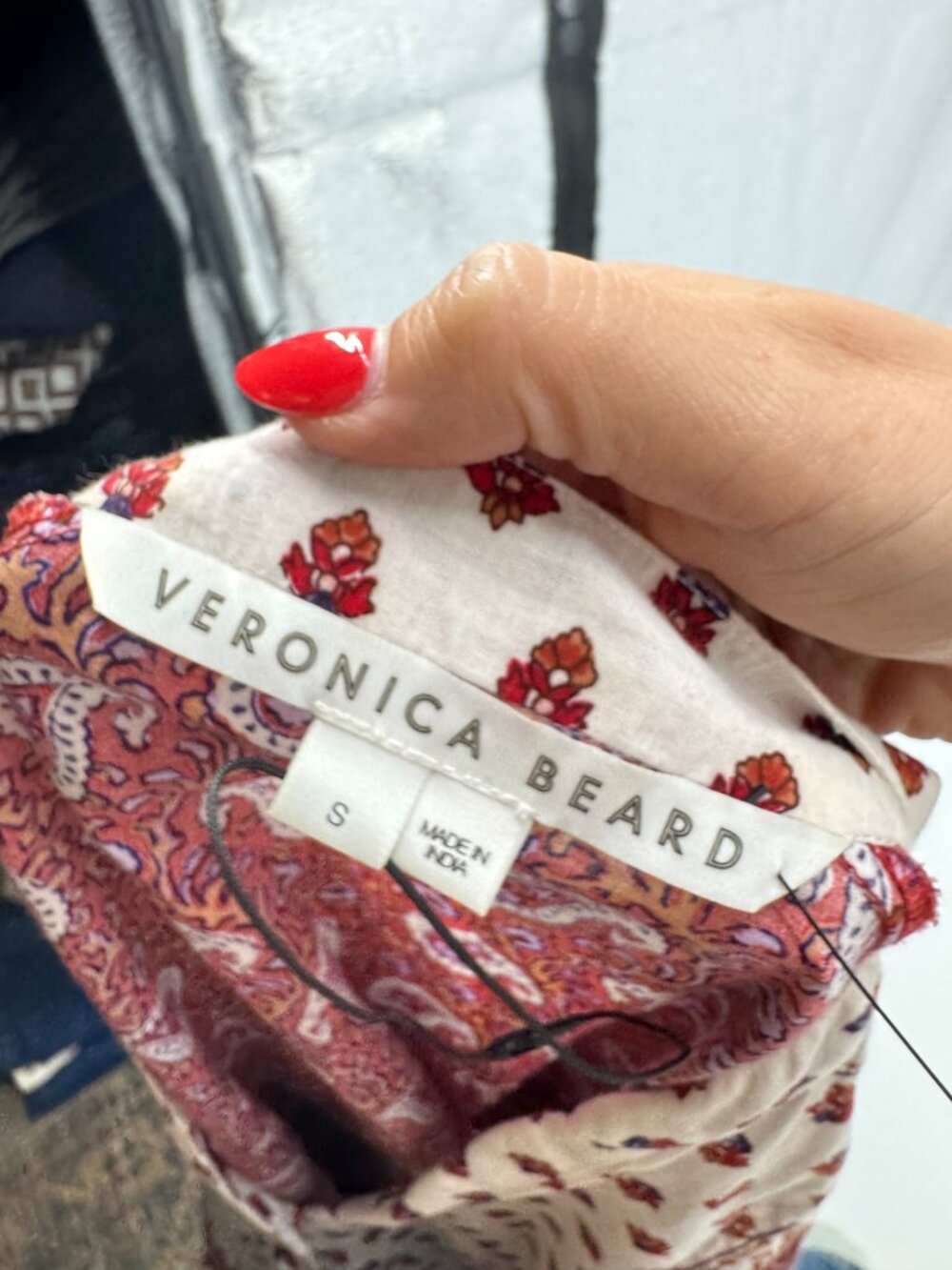 Veronica Beard Jesila Paisely Cotton Mini Dress Size S - Picture 10 of 12
